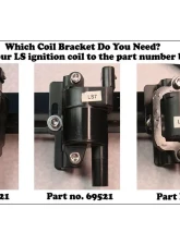 Pro Form 2.50 - 5.00 inch Bore Sizes Ignition Coil Bracket Kit GM LS1 | LS6 V8 Engines                                     - 69520 - Image 5