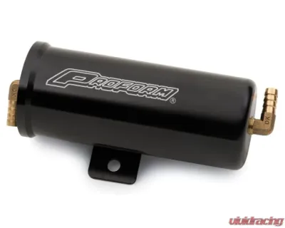 Pro Form Billet Aluminum Black Finish Radiator Overflow Canister - 69527