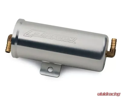 Pro Form Billet Aluminum Natural Finish Radiator Overflow Canister - 69528