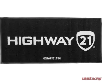 Highway 21 73"x33" Floor Rug Black/White - HIGHWAY21 RUG