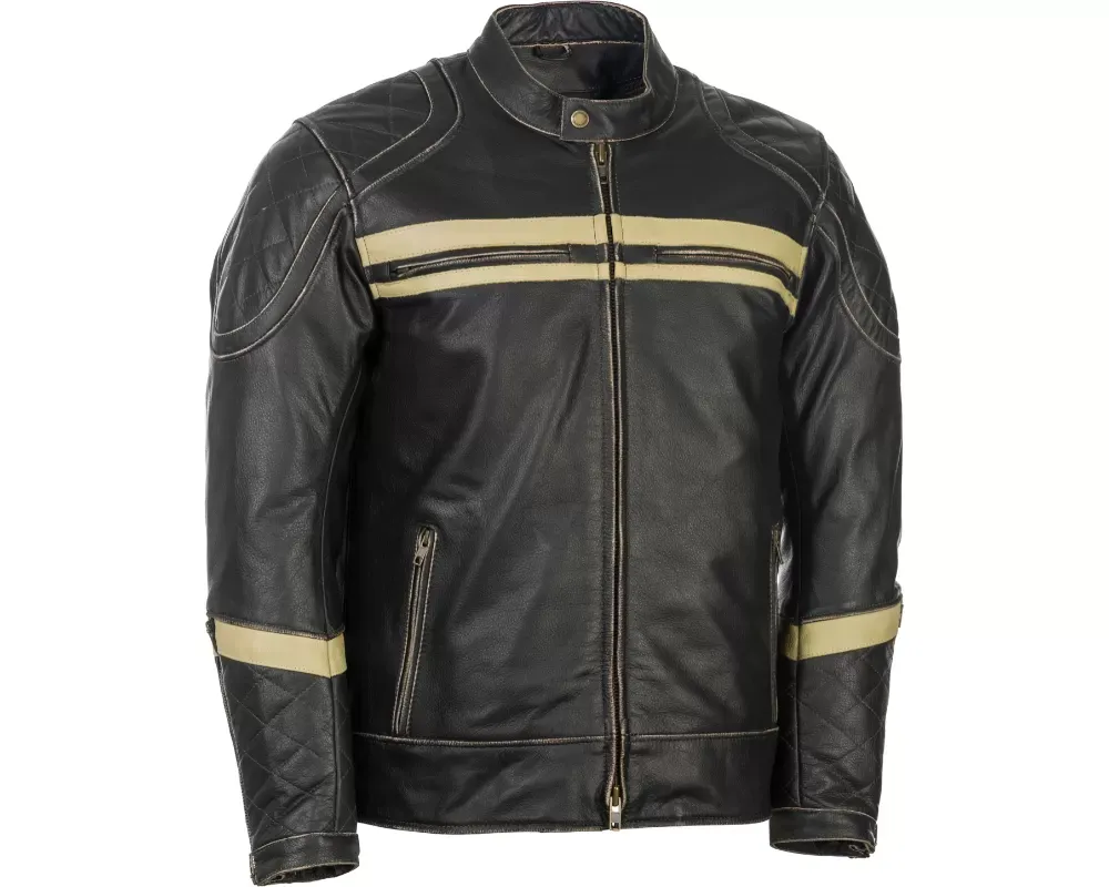 Highway 21 Motordrome Jacket Antique Black Size X-Large - 489-1028X