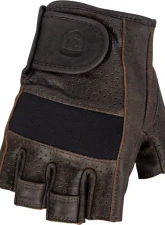 Highway 21 Half Jab Perforated Gloves Brown Size Large                                     - 489-0042L - Image 2