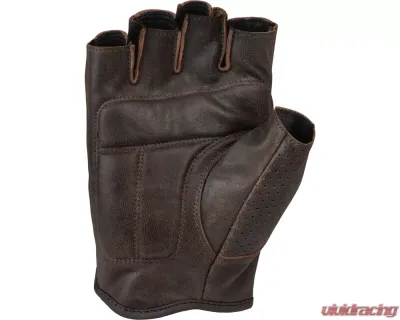 Highway 21 Half Jab Perforated Gloves Brown Size Large - 489-0042L