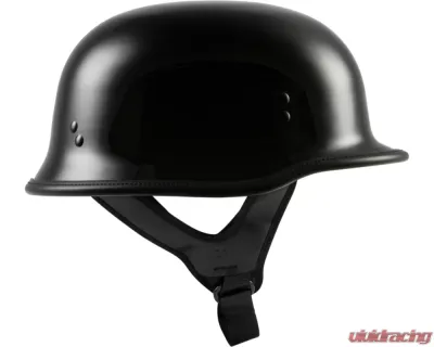 Highway 21 9mm Helmet German Beanie Gloss Black Size X-Small - 77-1000XS