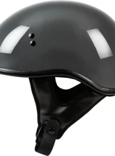 Highway 21 .357 Solid Half Helmet                                     - F77-1103L - Image 4