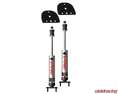 Ridetech StreetGRIP Adjustable MonoTube Shocks Front Pair Ford Mustang 1964-1966 - 12099515