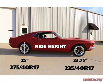 Ridetech StreetGRIP Lowering Coil Springs Dual Rate Front Pair Small Block Ford Mustang 1967-1970 - 12102350