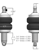 Ridetech HQ 1000 Series ShockWaves 3.6" Stroke Shock Eye | Eye Universal                                     - 21130101 - Image 3