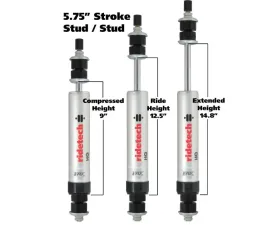 Ridetech Front Adjustable Single Shock 5.75