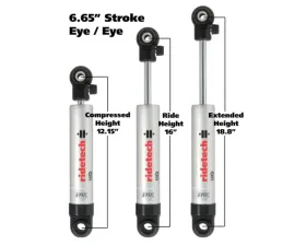 Ridetech Rear Adjustable Single Shock 6.65
