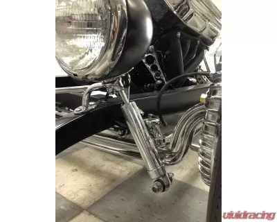 RideTech Polished Hot Rod Shock w/ Fixed Valve Eye Mounting 9.3" x 14.1 - 23359741