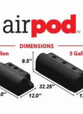 Ridetech 3 Gallon AirPod Cover Chevrolet Camaro | Dodge Charger 1964-2017                                     - 30314001 - Image 2