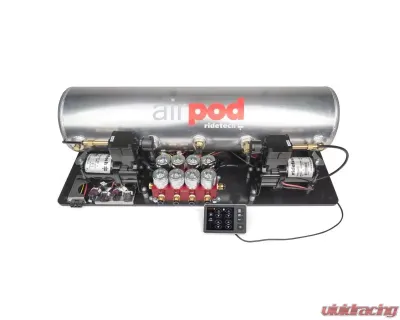 Ridetech RidePro E5 Air Ride Control System w/ 5 Gallon Dual Compressor AirPod Hi-Flow Big Red & 3/8" Valves - 30514700