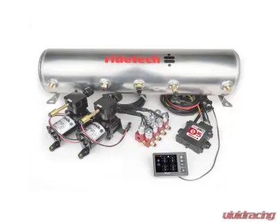 Ridetech RidePro E5 Air Ride Suspension Control System w/ 5 Gallon Dual Compressor & 1/4" Valves - 30534100