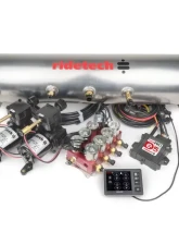 Ridetech RidePro E5 Air Ride Control System w/ 5 Gallon Dual Compressor High Flow Big Red & 3/8" Valves                                     - 30534700 - Image 2
