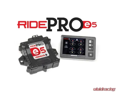 Ridetech RidePro E5 Air Ride Suspension Control System w/ 3 Gallon Single Compressor & 1/4" Valves - 30534000