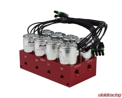 RideTech Bigred 4-Way Valve W/ 3/8" NPT Ports Mounting Brackets - 31937400