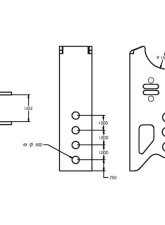 Ridetech Rear Axle Bracket Weld On For Bolt-On 4 Link                                     - 70010122 - Image 2
