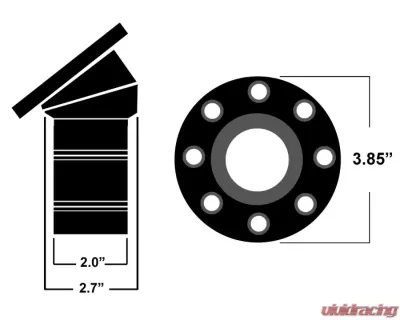 Ridetech Clear Anodized Locking Gas Cap Chevrolet Camaro 1967-1968 - 81000032
