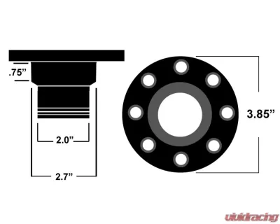 Ridetech Universal Black Anodized Locking Gas Cap - 81000036