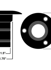 Ridetech CoolCap Stainless Steel Gas Cap                                     - 84000000 - Image 2
