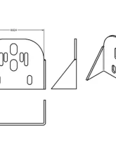 RideTech Weld-On Side Frame Upper Air Spring Bracket                                     - 90000004 - Image 2