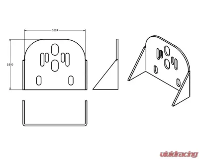 RideTech Weld-On Side Frame Upper Air Spring Bracket - 90000004