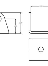 Ridetech 1-3/4" Wide Rod End Bracket                                     - 90000075 - Image 2