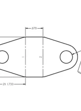 Ridetech .87" Wide Rod End Bracket                                     - 90000076 - Image 2
