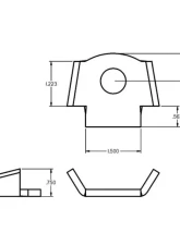 Ridetech 5/8" Hole Shock Sway Bar Tab                                     - 90000087 - Image 2