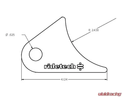 Ridetech Tri Link Large Rear Axle Tab - 90000144