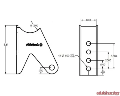 Ridetech Tri Link Axle Bracket - 90000159