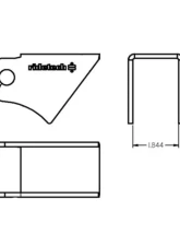 Ridetech 1-3/4" Wide Tri Link Frame Rod End Bracket                                     - 90000161 - Image 2