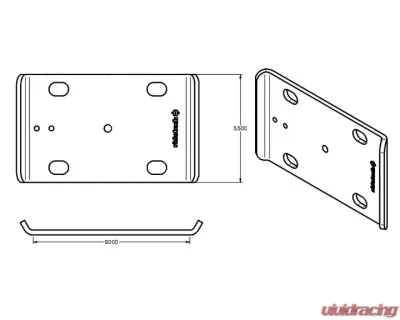 Ridetech Large U-Bolt Plate - 90000169