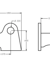 Ridetech Shock Bracket 1.5" Bridge                                     - 90000380 - Image 2