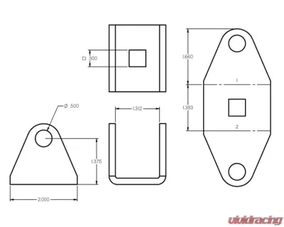 Ridetech Shockwave Eye-Stud Adapter - 90001621