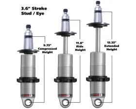 Ridetech HQ Series CoilOver Shock w/ 3.6