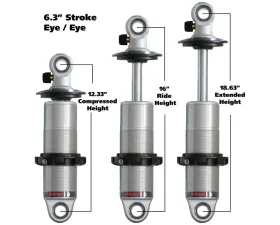 Ridetech HQ Series Coilover Shock 6.3