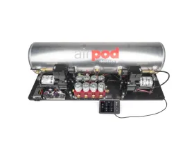 Ridetech RidePro E5 Air Ride Control System w/ 5 Gallon Dual Compressor AirPod Hi-Flow Big Red & 3/8