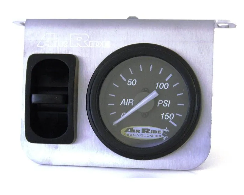 Ridetech Single Analog Control Panel w/ Electrical Pneumatic Switch - 31191500