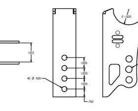 Ridetech Rear Axle Bracket Weld On For Bolt-On 4 Link