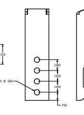 Ridetech Rear Axle Bracket Weld On For Bolt-On 4 Link                                     - 70010122 - Image 2