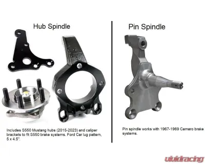 RideTech Front IFS Suspension System W/ Hub Spindles Ford F-100 2WD 1965-1979 - 12312798