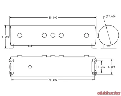 RideTech 5 Gallon Dual Compressor 3/8" Big Red Valves Analog Air Ride Suspension Control System - 30154700