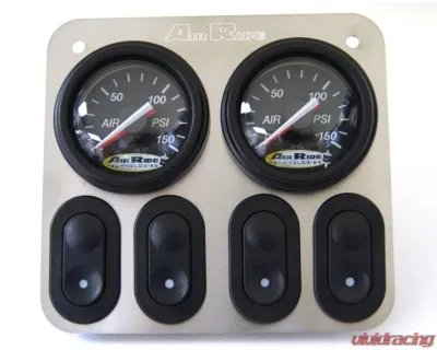 RideTech 5 Gallon Dual Compressor 3/8" Big Red Valves Analog Air Ride Suspension Control System - 30154700