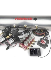 RideTech RidePro E5 Air Ride Control System w/ 5 Gallon Dual Compressor High Flow Big Red & 3/8" Valves                                     - 30534700 - Image 4