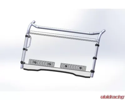 Spike Powersports Full Dual Vent Windshield Kawasaki Kaf 700 Mule Pro-Mx Eps 2019-2020 - 77-8850
