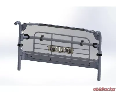 Spike Powersports Rear Windshield Vent Clear Kawasaki Kaf 700 Mule Pro-Mx Eps 2019 - 77-8850V-R