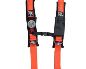 Pro Armor Orange 4 Point 2 Inch Harness with Sewn in Pads