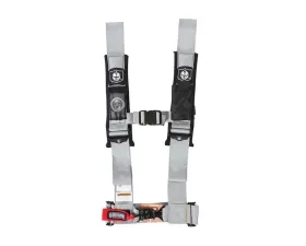 Pro Armor Silver 5 Point 3 Inch Harness with Sewn in Pads